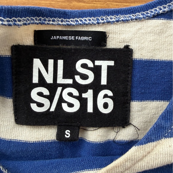 NLST Striped Cotton Tee Japanese Fabric Women’s Size Small - Picture 2 of 5